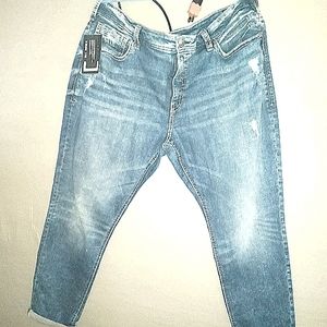 Denim designed plus size jeans